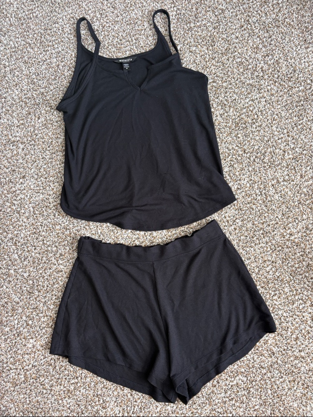 NEW Athleta Wind Down Sleep Set Black Medium - Picture 3 of 6